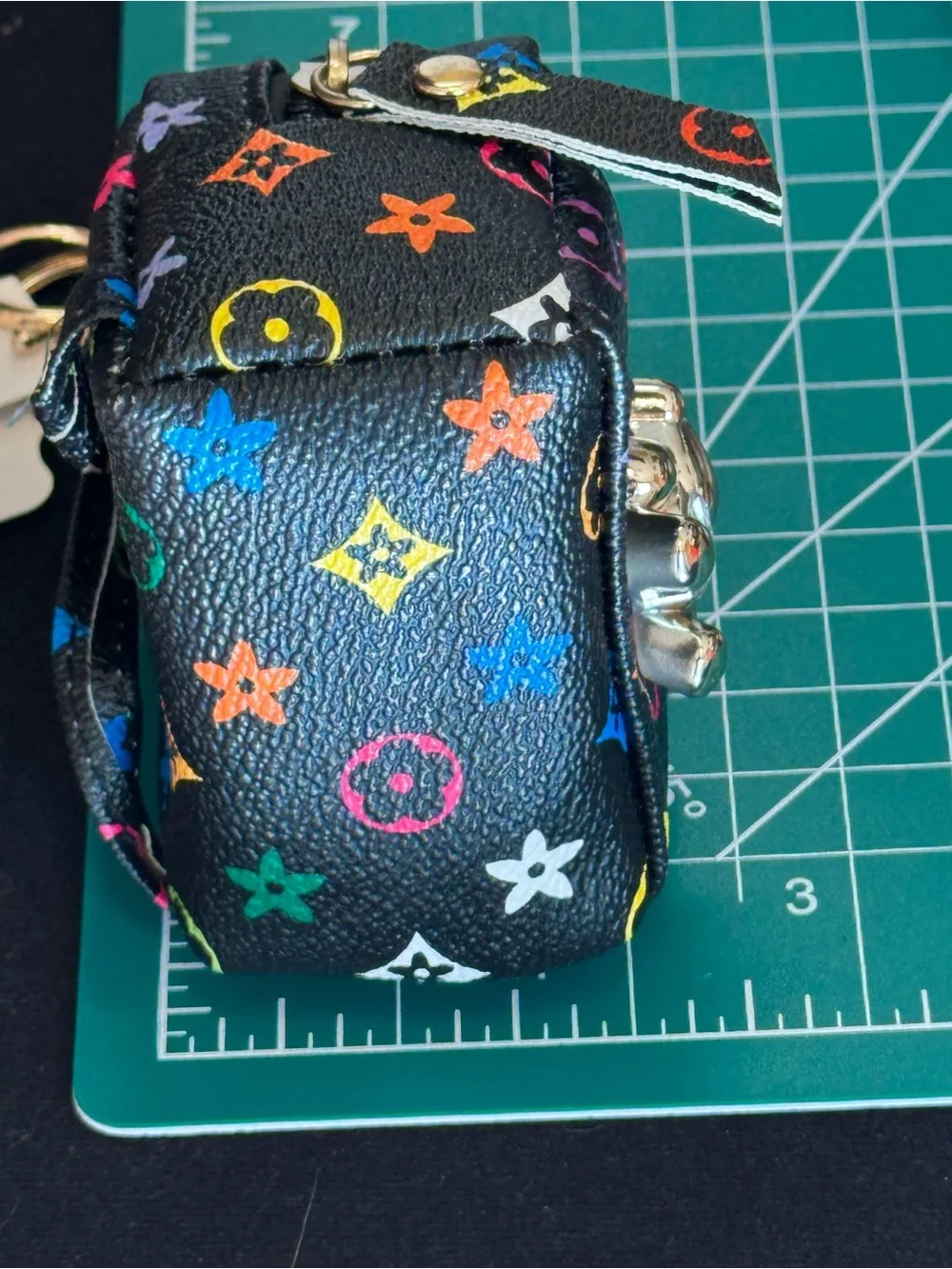 NWT Yolanda Mini Backpack Keychain Bag charm Coin Purse Wallet Brown Checkered
